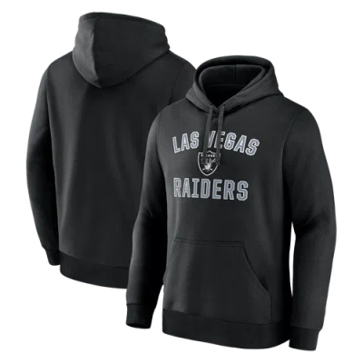 Logo Athletic Black Las Vegas Raiders Arch Victory Hoodie