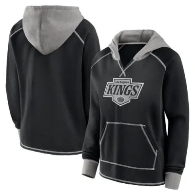 Logo Athletic Black Los Angeles Kings Hit It French Terry Full-zip Hoodie