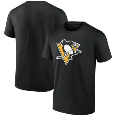 Logo Athletic Black Pittsburgh Penguins Essential T-shirt