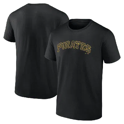 Logo Athletic Black Pittsburgh Pirates Wordmark T-shirt