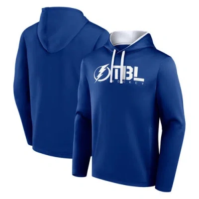 Logo Athletic Blue Tampa Bay Lightning Head Start Pullover Hoodie