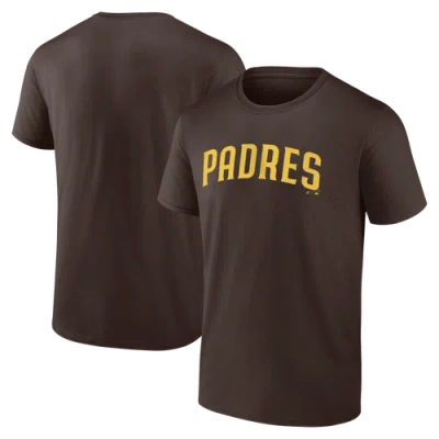 Logo Athletic Brown San Diego Padres Wordmark T-shirt