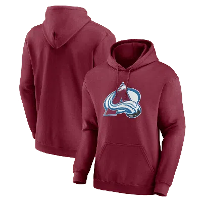 Logo Athletic Burgundy Colorado Avalanche Essential Hoodie In Red