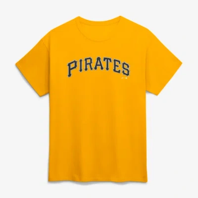 Logo Athletic Gold Pittsburgh Pirates Wordmark T-shirt In Multi