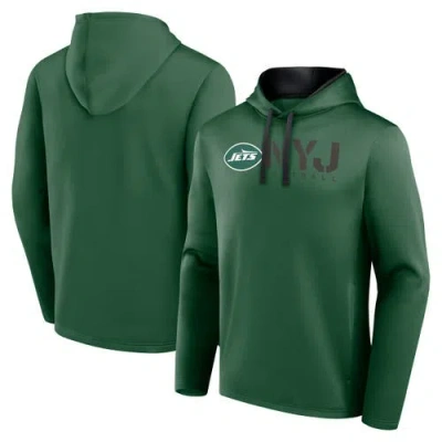 Logo Athletic Green New York Jets Head Start Pullover Hoodie