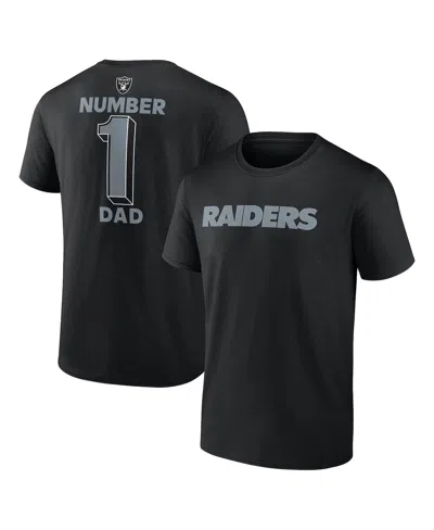 Logo Athletic Men's Â Black Las Vegas Raiders 1 Dad Jersey T-shirt In Multi