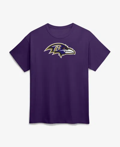 Logo Athletic Men's Baltimore Ravens Primary Logo T-shirt, Classic Fit In Purple