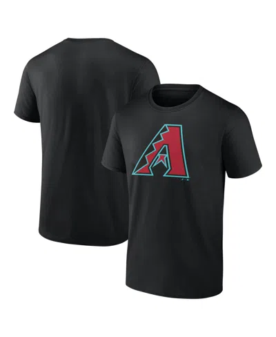 Logo Athletic Men's Black Arizona Diamondbacks Logo T-shirt