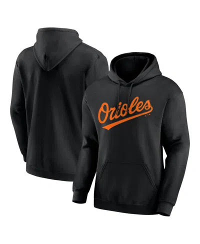 Logo Athletic Black Baltimore Orioles Wordmark Hoodie