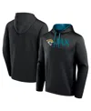 Logo Athletic Men's Black Jacksonville Jaguars Head Start Pullover Hoodie In Black