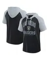 Logo Athletic Men's Black Las Vegas Raiders Prime Hoodie T-shirt