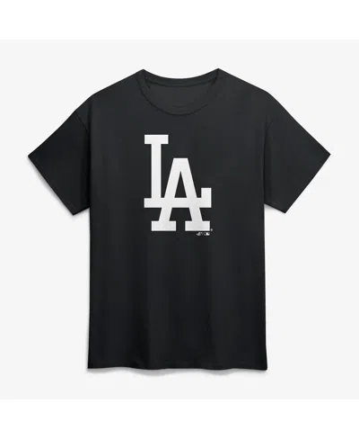 Logo Athletic Men's Black Los Angeles Dodgers Logo T-shirt