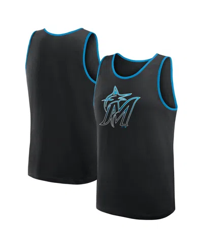 Logo Athletic Men's Black Miami Marlins Unmatched Success Tank Top