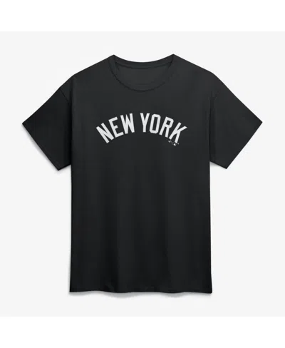 Logo Athletic Men's Black New York Yankees Wordmark T-shirt