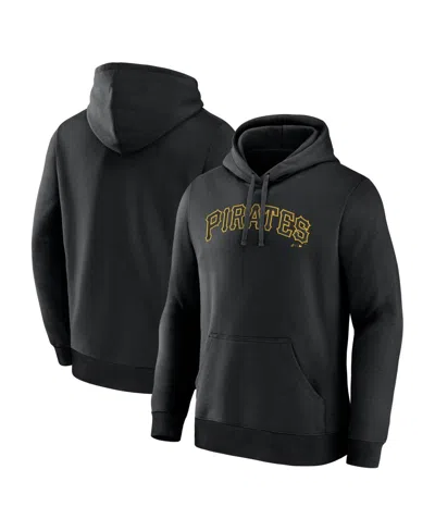 Logo Athletic Men's Black Pittsburgh Pirates Wordmark Hoodie