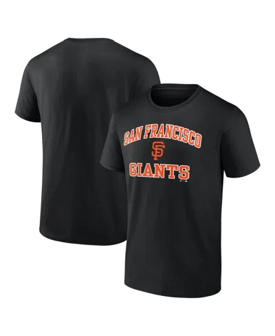 Logo Athletic Men's Black San Francisco Giants Heart And Soul T-shirt