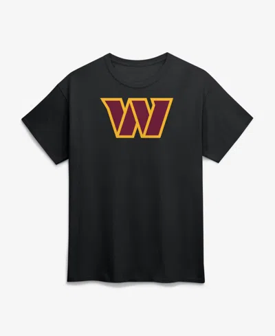 Logo Athletic Men's Black Washington Commanders Primary Logo T-shirt