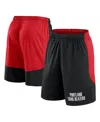 Logo Athletic Men's Black/red Portland Trail Blazers Launch Performance Shorts In Multi