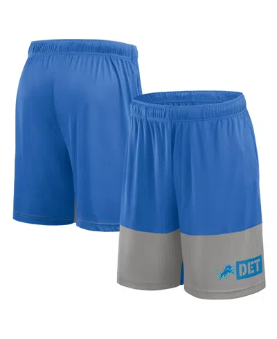 Logo Athletic Men's Blue Detroit Lions Best Of The Best Shorts