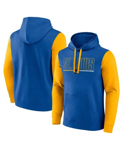 Logo Athletic Men's Blue St. Louis Blues Deliver Fleece Pullover Hoodie