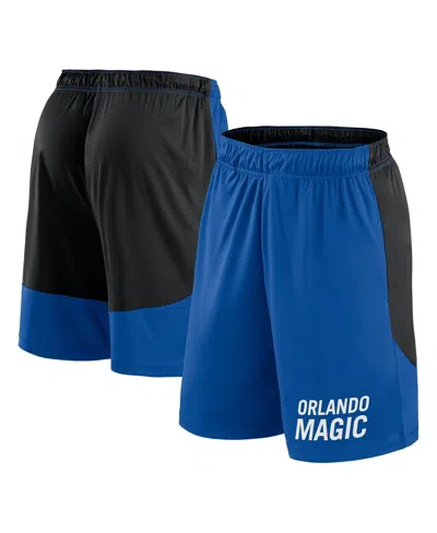 Logo Athletic Men's Blue/black Orlando Magic Launch Performance Shorts In Blue,black