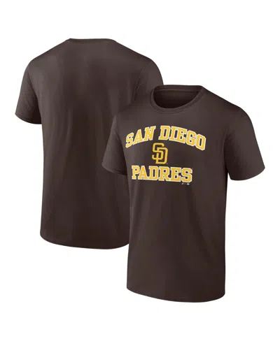 Logo Athletic Men's Brown San Diego Padres Heart And Soul T-shirt