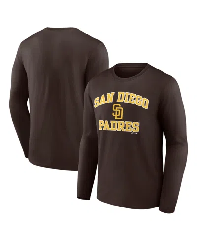 Logo Athletic Brown San Diego Padres Heart & Soul Long Sleeve T-shirt