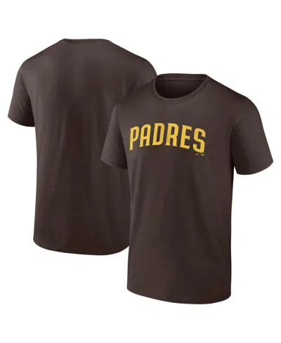 Logo Athletic Men's Brown San Diego Padres Wordmark T-shirt