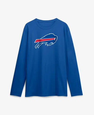 Logo Athletic Men's Buffalo Bills Primary Logo Classic-fit Long-sleeve Cotton T-shirt In Blue
