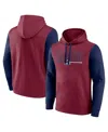 Logo Athletic Men's Burgundy Colorado Avalanche Deliver Fleece Pullover Hoodie In Burgundy