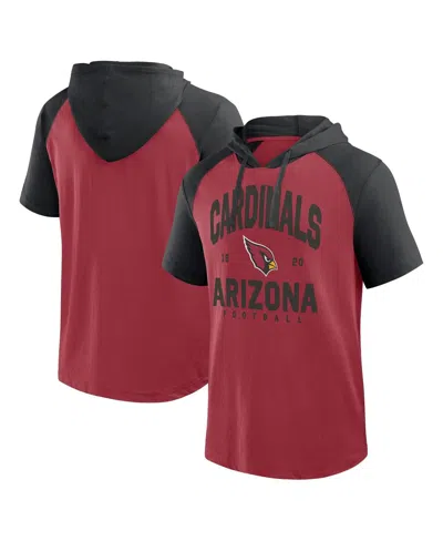 Logo Athletic Men's Cardinal Arizona Cardinals Prime Hoodie T-shirt In Burgundy