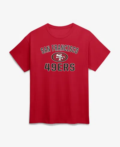 Logo Athletic Men's Cardinal San Francisco 49ers Cotton Victory Arch T-shirt In Multi