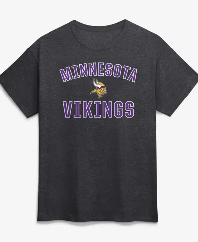 Logo Athletic Men's Charcoal Minnesota Vikings Cotton Victory Arch T-shirt