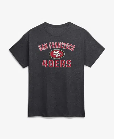 Logo Athletic Men's Charcoal San Francisco 49ers Cotton Victory Arch T-shirt In Gray