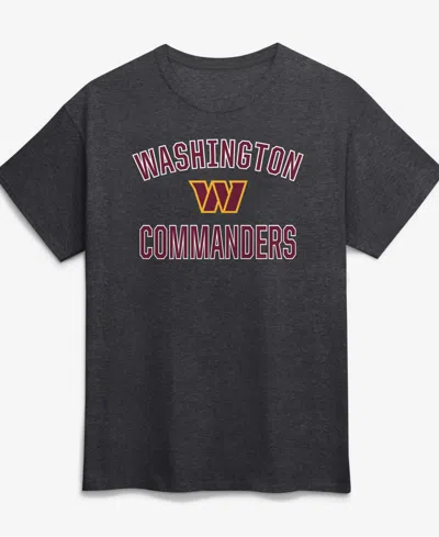 Logo Athletic Men's Charcoal Washington Commanders Cotton Victory Arch T-shirt