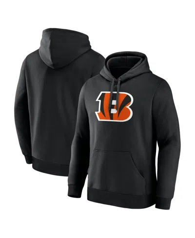 Logo Athletic Men's Cincinnati Bengals Hooded Long-sleeve Hoodie In Black