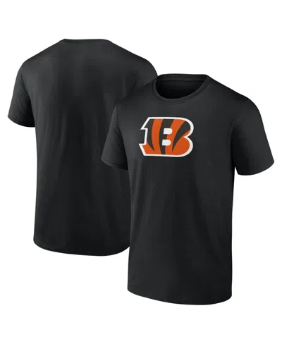 Logo Athletic Men's Cincinnati Bengals Primary Logo Crewneck Classic-fit T-shirt In Black