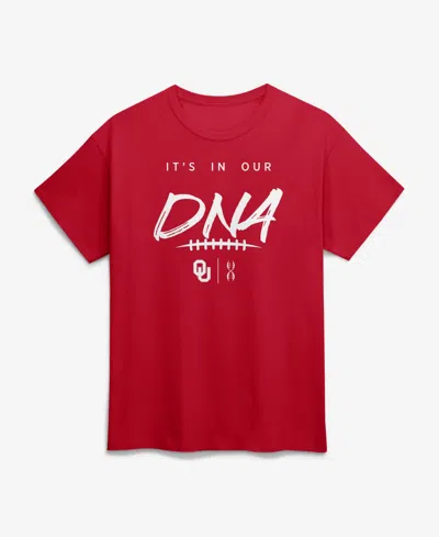Logo Athletic Men's Crimson Oklahoma Sooners Dna T-shirt In Red