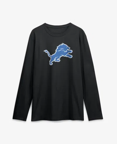 Logo Athletic Men's Detroit Lions Long-sleeve Classic-fit T-shirt In Black