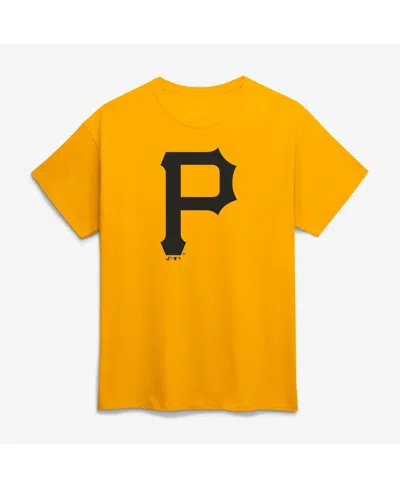 Logo Athletic Men's Gold Pittsburgh Pirates Logo T-shirt In Yellow