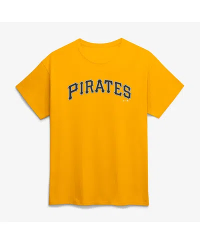 Logo Athletic Gold Pittsburgh Pirates Wordmark T-shirt In Multi
