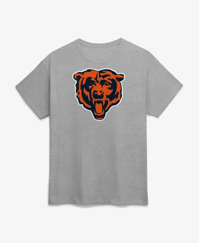 Logo Athletic Men's Gray Chicago Bears Primary Logo T-shirt