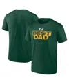 Logo Athletic Men's Green Green Bay Packers Best Dad T-shirt