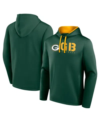 Logo Athletic Men's Green Green Bay Packers Head Start Pullover Hoodie