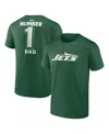 Logo Athletic Men's Green New York Jets Dad Jersey T-shirt