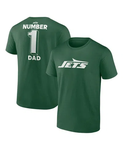 Logo Athletic Men's Green New York Jets Dad Jersey T-shirt