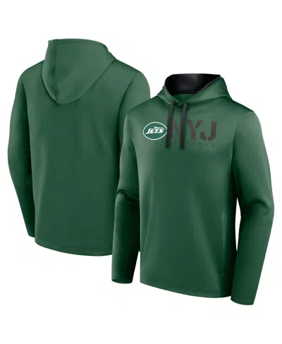 Logo Athletic Men's Green New York Jets Head Start Pullover Hoodie