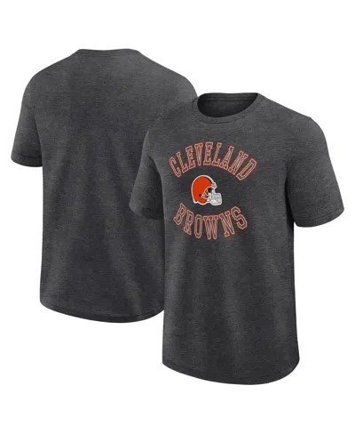 Logo Athletic Men's Heather Charcoal Cleveland Browns Success T-shirt In Gray