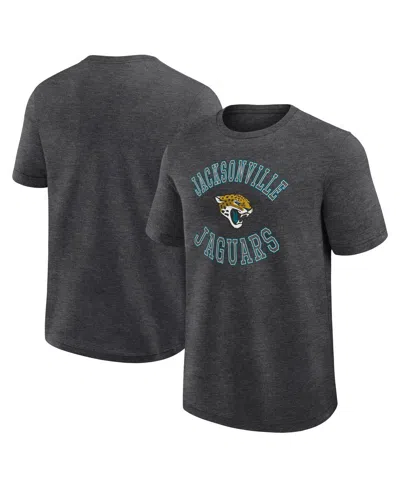 Logo Athletic Men's Heather Charcoal Jacksonville Jaguars Success T-shirt In Gray