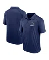 Logo Athletic Men's Heather Navy Dallas Cowboys Making Waves Raglan Polo Shirt